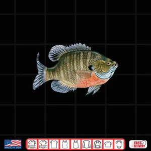 Design Love To Go Fishing Gift Catch Freshwater Fish Bluegill Shirt 1