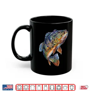 Mug Peacock Bass Fish Psychedelic Freshwater Aquatic Art Shirt