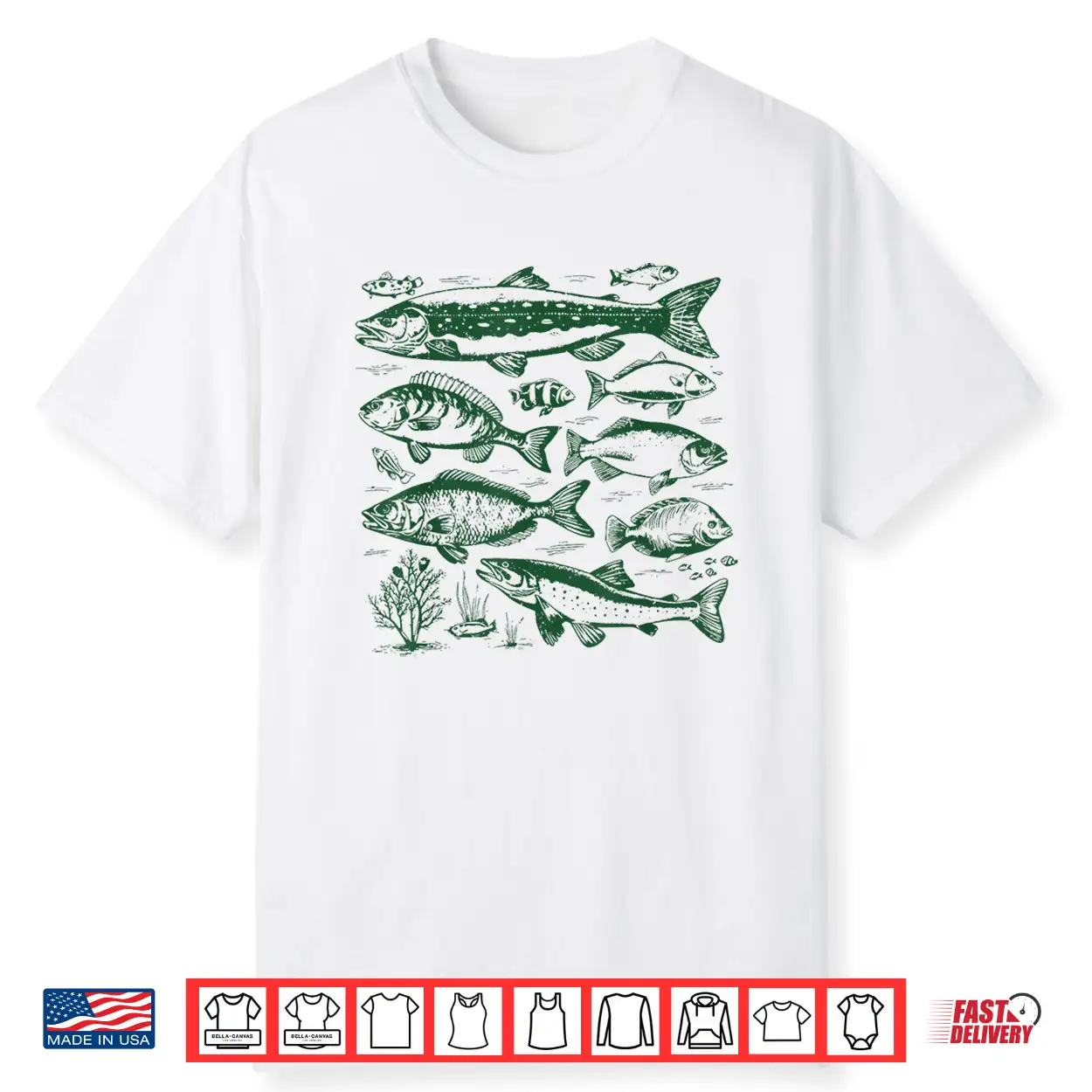 Retro Fish Species Biology Types Of Freshwater Fish Fishing Shirt Retro Fish Species Biology Types Of Freshwater Fish Fishing Shirt