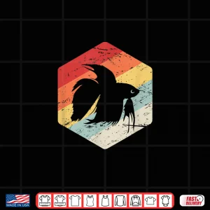 Design Retro Vintage Freshwater Aquarium Betta Fish Shirt