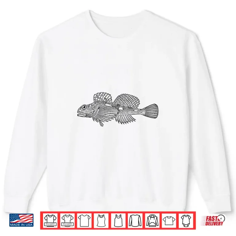 Sweatshirt Sculpin Fish Vintage Freshwater Retro Eighties Shirt 1
