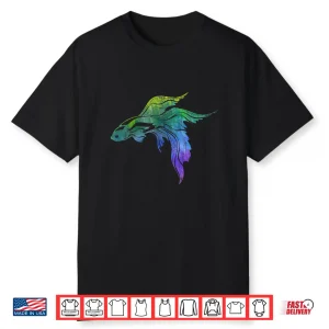 Aquarium Owner Siamese Fighting Fish Colorful Betta Fish Shirt