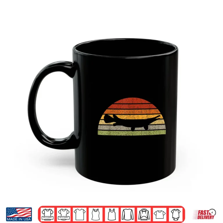 Mug Alligator Gar Fishing Retro Freshwater Fish Men Women Kids Shirt