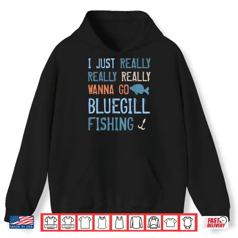Hoodie Bluegill Tshirt for Freshwater Fish Lovers