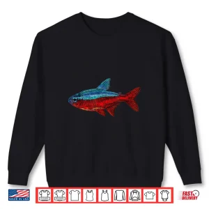 Sweatshirt Cardinal Tetra Paracheirodon axelrodi Freshwater Aquarium Shirt