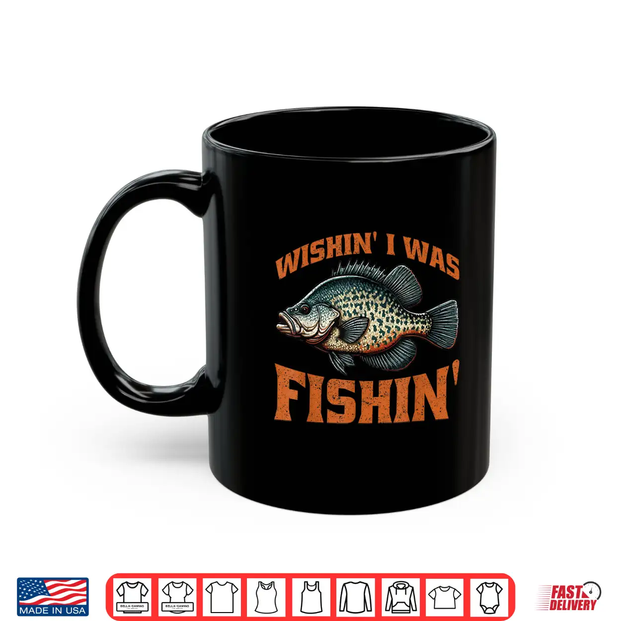 Crappie Fish Wishin’ I Was Fishin’ Shirt Crappie Fish Wishin’ I Was Fishin’ Shirt