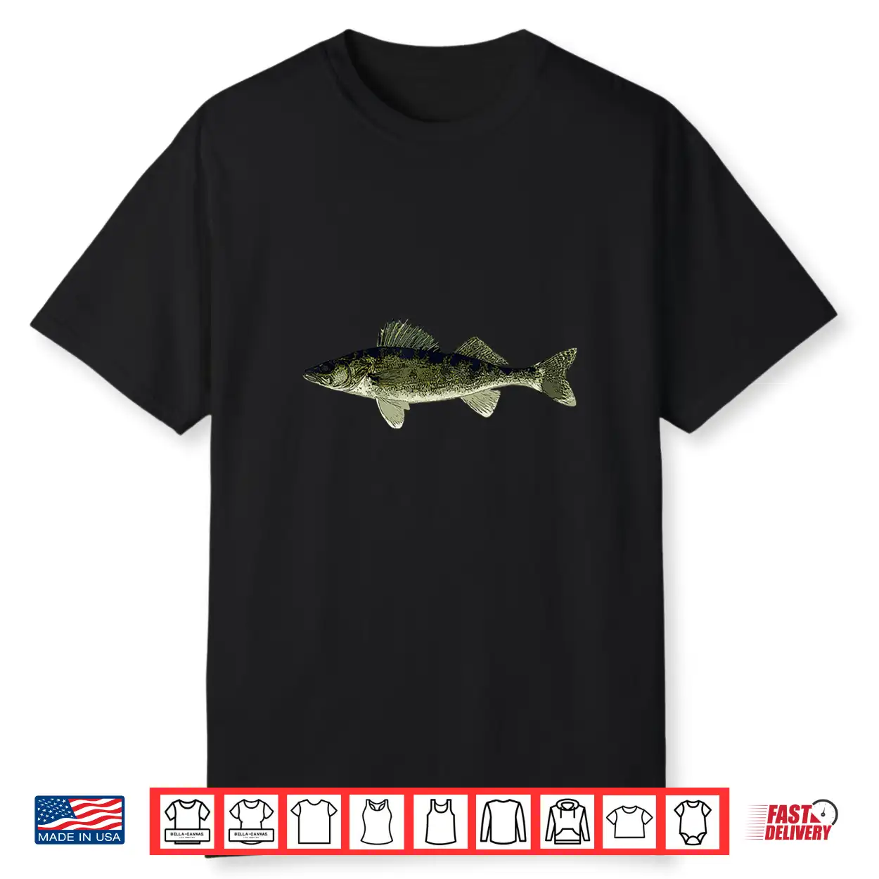 Freshwater Yellow Pike Fish Gift Walleye Pickerel Fishing Shirt Freshwater Yellow Pike Fish Gift Walleye Pickerel Fishing Shirt