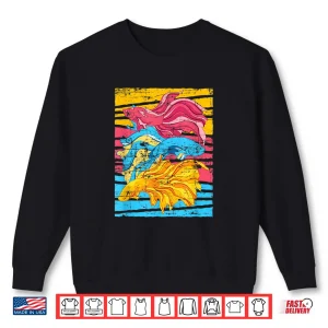 Sweatshirt Freshwater Fish Lover Aquarium Owner Colorful Betta Fish Shirt