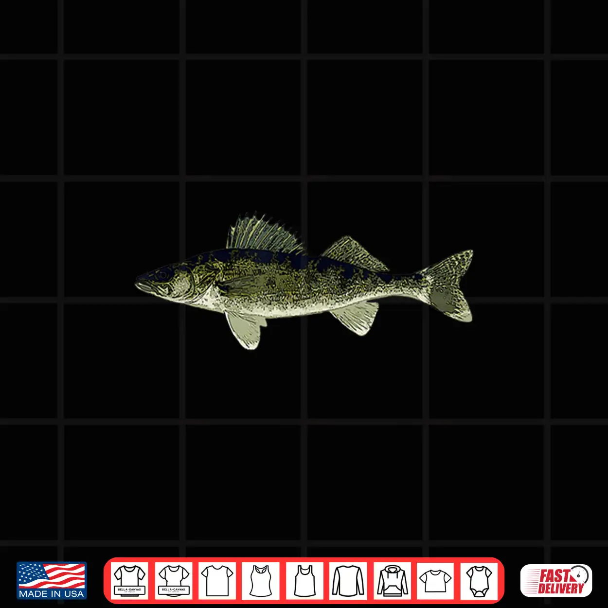 Freshwater Yellow Pike Fish Gift Walleye Pickerel Fishing Shirt Freshwater Yellow Pike Fish Gift Walleye Pickerel Fishing Shirt