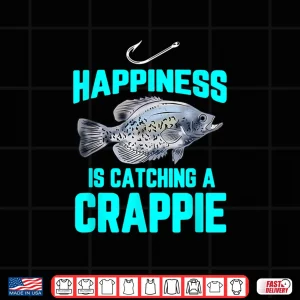 Design Funny Crappie Fishing Graphic Freshwater Fish Gift Shirt