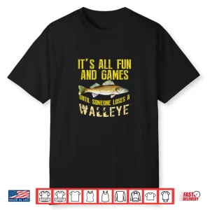 Funny Walleye Fishing Freshwater Fish Gift Men Women Kids Shirt