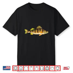 Funny Yellow Perch Fishing Freshwater Fish Angler Gift Shirt