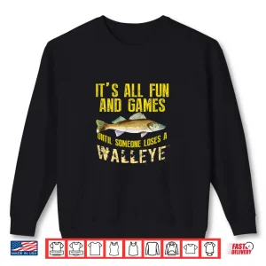 Sweatshirt Funny Walleye Fishing Freshwater Fish Gift Men Women Kids Shirt