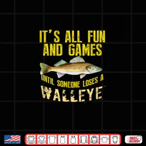 Design Funny Walleye Fishing Freshwater Fish Gift Men Women Kids Shirt