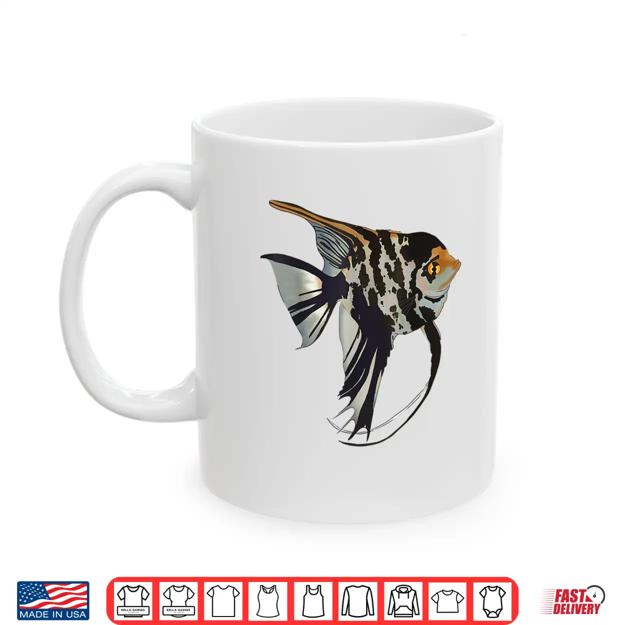 Marbled Freshwater Angelfish Shirt Marbled Freshwater Angelfish Shirt