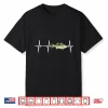 Striped Bass Heartbeat For Freshwater Fish Fishing Lovers Shirt
