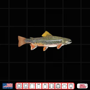 Design Speckled Brook Trout Graphic Freshwater Fishing Gift Shirt