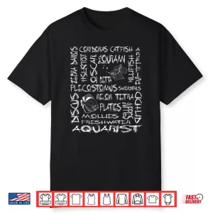 Aquarist Gifts Hobbyist Tshirt Freshwater Aquarium Fishes