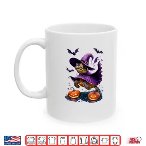 Mug Aquarium Fish Tank Halloween Turtle Witch with Pumpkins Shirt