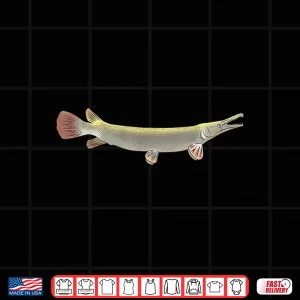 Design Alligator Gar Shirt Freshwater Fishing Men Women Kids Gift Shirt