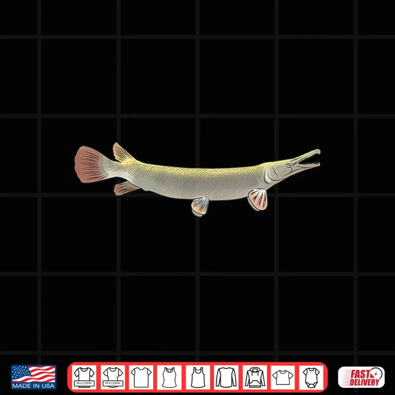 Design Alligator Gar Shirt Freshwater Fishing Men Women Kids Gift Shirt