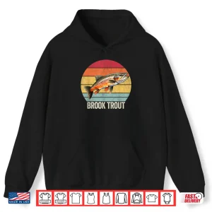 Hoodie Brook Trout Vintage Freshwater Brook Trout Shirt