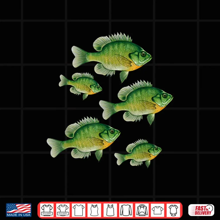 Design Funny Bluegill Sunfish Fishing Freshwater Fish Angler Gift Shirt