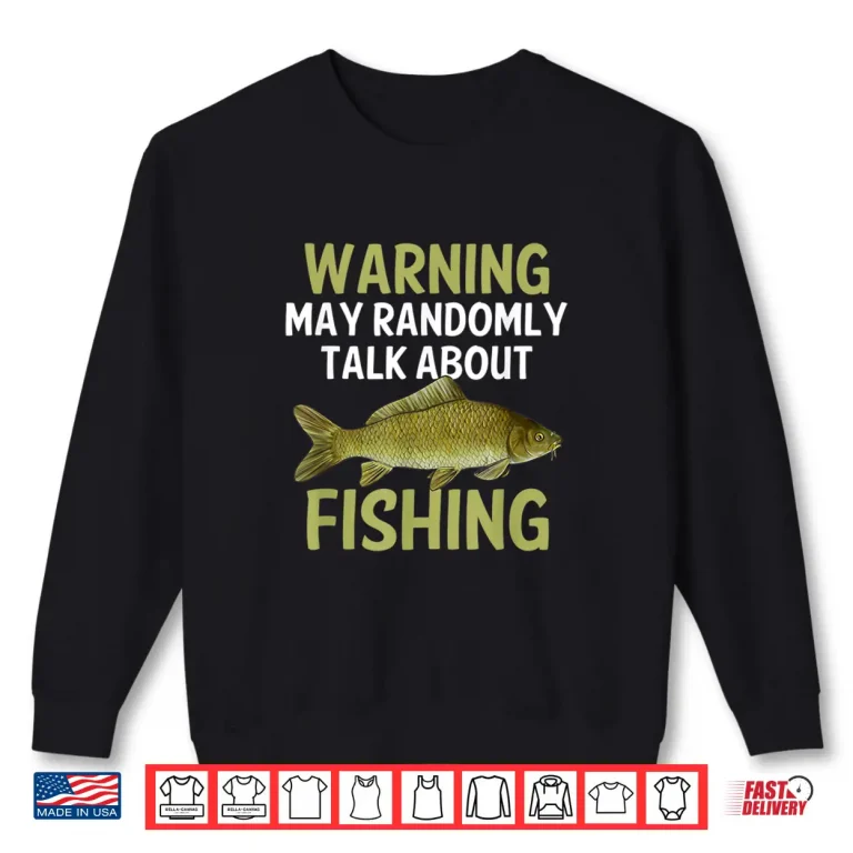 Sweatshirt Funny Fishing Gift Common Carp Fisherman Freshwater Fish Shirt
