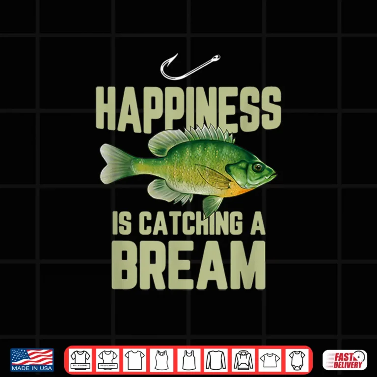 Design Funny Bream Fishing Pan Fish Sunfish Freshwater Angler Gift Shirt