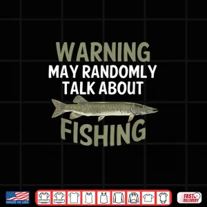 Design Funny Fishing Gift Muskie Musky Fisherman Freshwater Fish Shirt