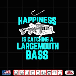 Design Funny Largemouth Bass Fishing Freshwater Fish Men Women Kids Shirt