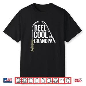 Mens Muskie Muskellunge Fish Ing Grandpa Freshwater Father Gift Shirt