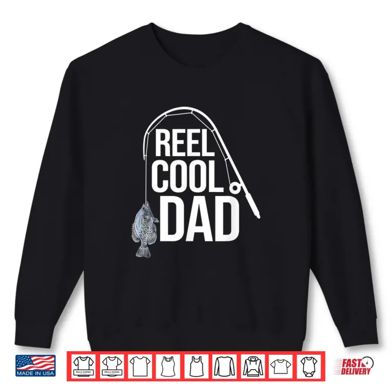Sweatshirt Mens Fun Crappie Fish ing Dad Freshwater Angler Fathers Day Gift Shirt