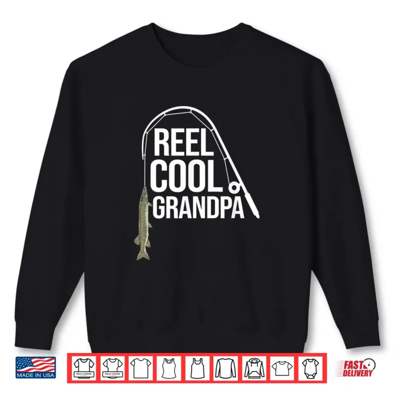 Sweatshirt Mens Muskie Muskellunge Fish ing Grandpa Freshwater Father Gift Shirt