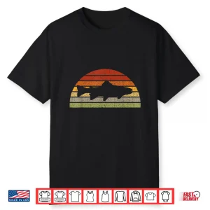Speckled Brook Trout Fish Retro Freshwater Fishing Gift Shirt