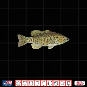 Design Smallmouth Bass Graphic Freshwater Fish ing Gift Idea Shirt