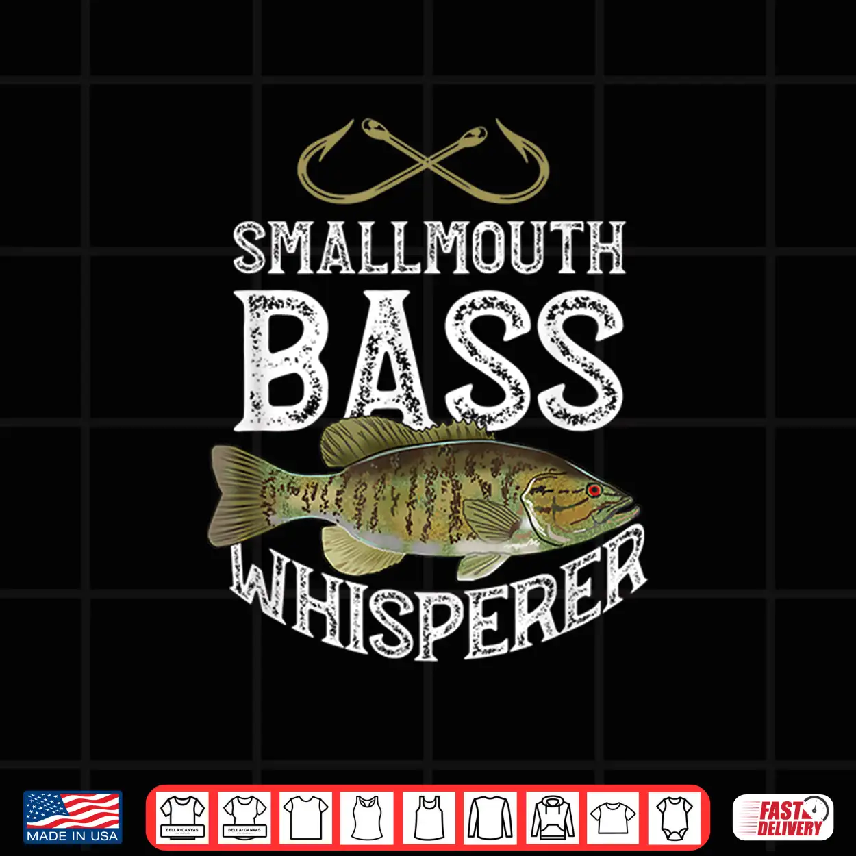 Smallmouth Bass Shirt Freshwater Fishing Shirt Gift Idea Smallmouth Bass Shirt Freshwater Fishing Shirt Gift Idea