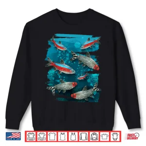 Sweatshirt Tetra Freshwater Fish Pet Fishing Aquarium Fish Tank Lover Shirt