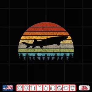 White Sturgeon Retro Freshwater Fishing Men Women Kids Gift Shirt 4 Design White Sturgeon Retro Freshwater Fishing Men Women Kids Gift Shirt