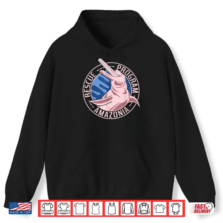 Hoodie Boto Dolphin Amazonia Rainforest Conservation Shirt