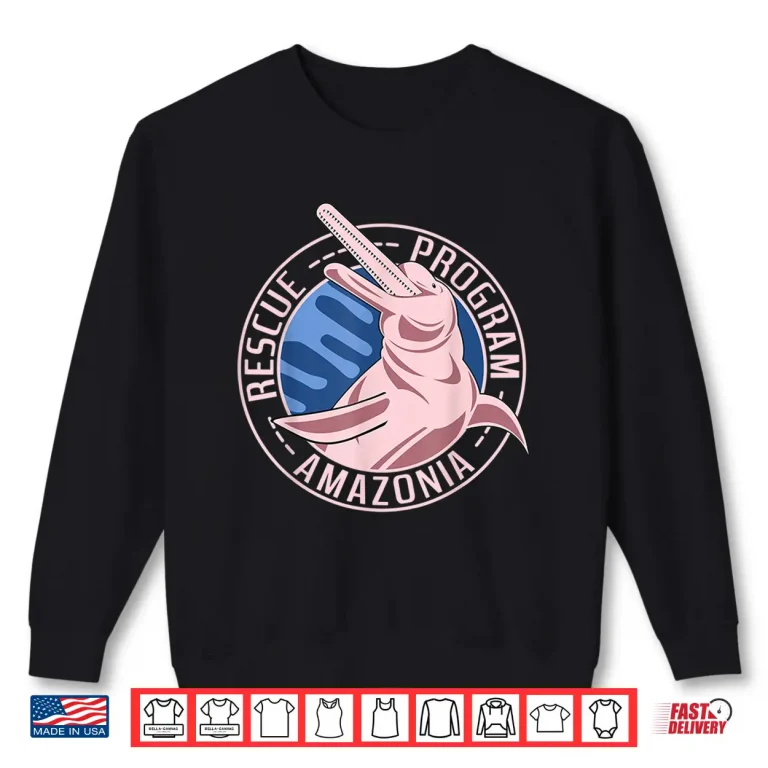 Sweatshirt Boto Dolphin Amazonia Rainforest Conservation Shirt