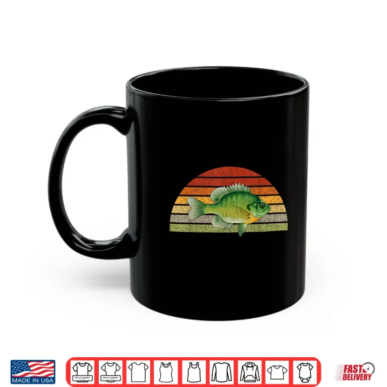 Mug Bluegill Sunfish Fishing Graphic Freshwater Fish Retro Gift Shirt