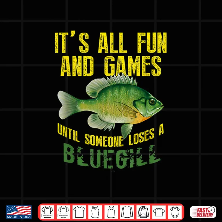 Design Bluegill Sunfish Fishing Shirt Freshwater Fish Shirt Gift
