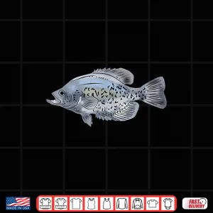 Design Crappie Fishing Graphic Freshwater Fish Fathers Day Gift Shirt