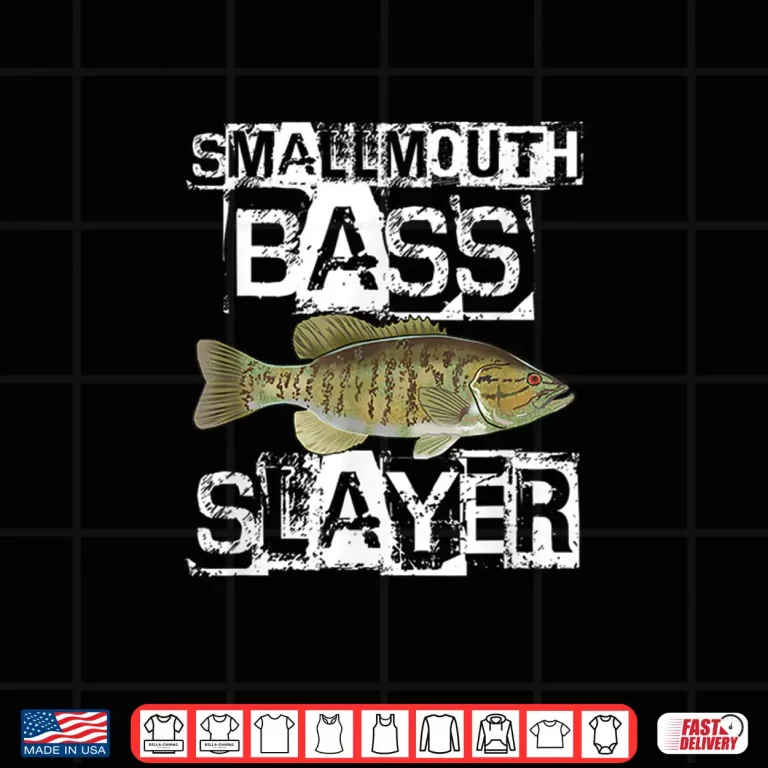 Design Funny Smallmouth Bass Fish Freshwater Fishing Graphic Gift Shirt