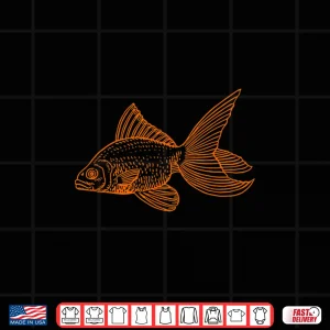 Design Goldfish Freshwater Aquarium Fish Shirt