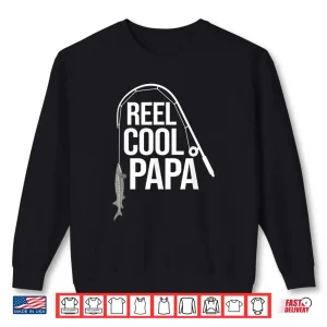 Sweatshirt Mens Fun White Sturgeon Fishing Papa Freshwater Fathers Day Gift Shirt