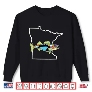 Sweatshirt Minnesota Walleye Fishing Freshwater Fisherman Walleye Fish Shirt