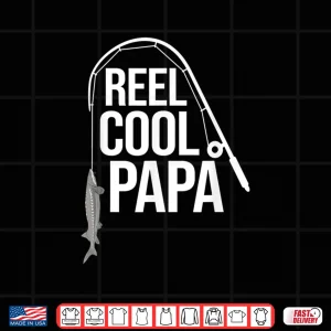 Design Mens Fun White Sturgeon Fishing Papa Freshwater Fathers Day Gift Shirt