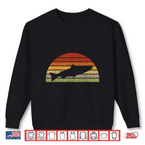 Sweatshirt Salmon Fishing Retro Freshwater Saltwater Fish Vintage Gift Shirt
